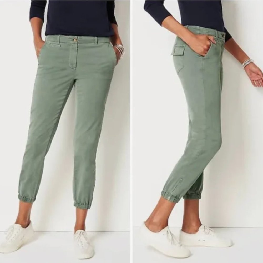JJILL CHINO JOGGER PANT | SIZE: 10